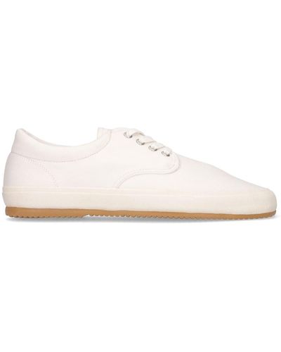 Lemaire Cotton Canvas Low Sneakers - White