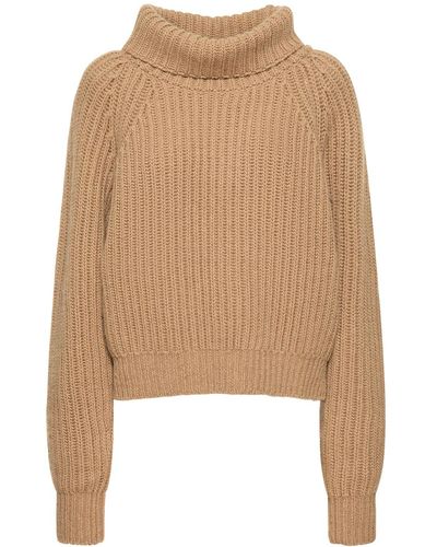 Khaite Lanzino Cashmere Turtleneck Sweater - Natural