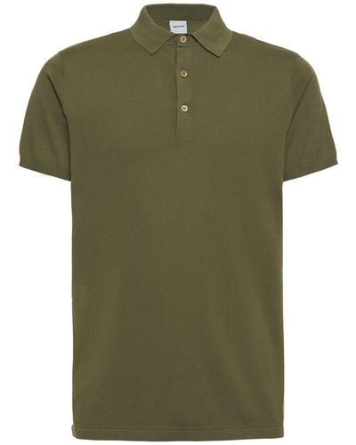 Aspesi Cotton Knit Polo Shirt - Green
