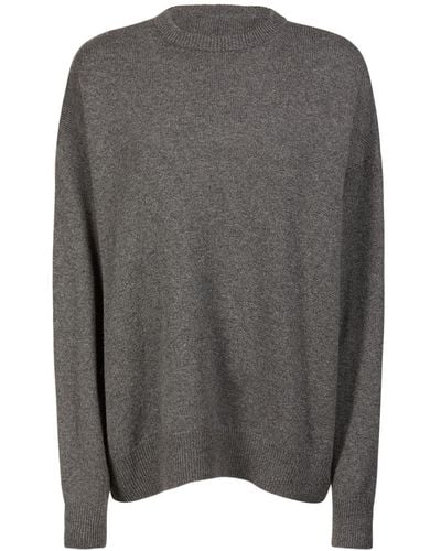 Balenciaga Cashmere Crewneck Sweater - Gray