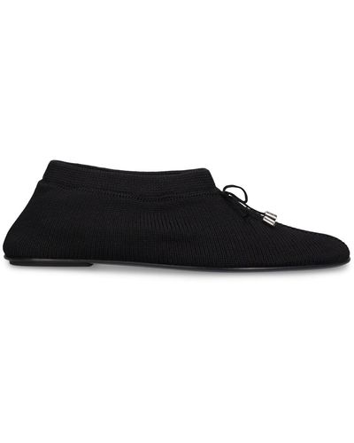 Totême 5Mm Knit Flat Shoes - Black