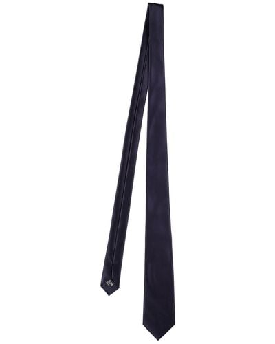 Giorgio Armani 7cm Breite Krawatte Aus Seidenjacquard - Blau