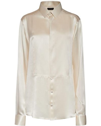 Dolce & Gabbana シルクサテンシャツ - ホワイト