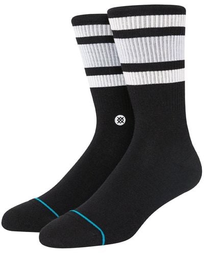 Stance Gestreifte Socken Aus Baumwollmischung "boyd" - Schwarz