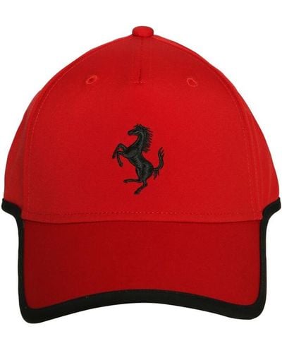 Ferrari Baseballkappe Mit Pferdemotiv - Rot