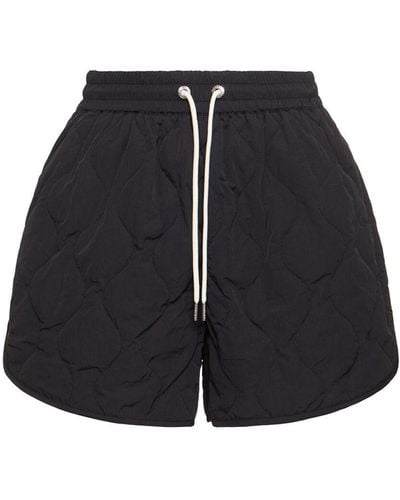 Varley Connel Quilted Shorts - Blue