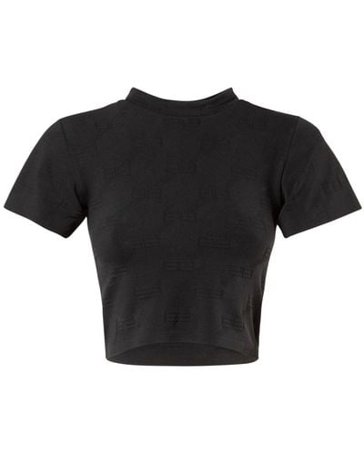 Balenciaga T-shirt in misto nylon - Nero