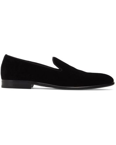 Dolce & Gabbana Milano Velvet Loafers - Black