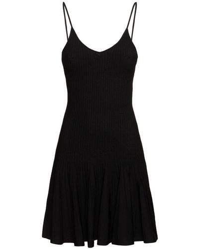 Khaite Alizee Viscose Blend Mini Dress - Black