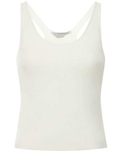 Stella McCartney Tanktop Aus Viskosestrick - Weiß