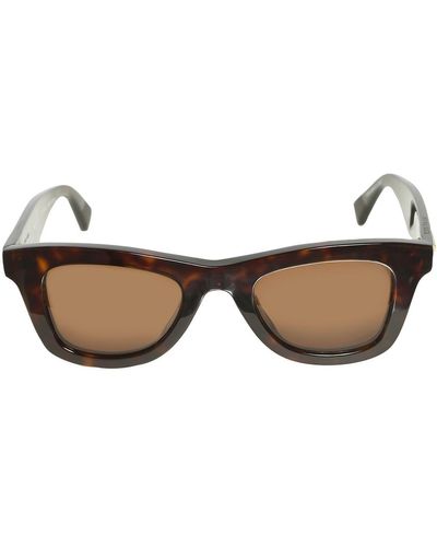 Bottega Veneta Bv1147S Squared Acetate Sunglasses - Brown
