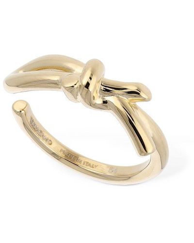 Ferragamo Fioccobow Thin Ring - Metallic