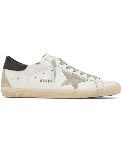 Golden Goose Super Star レザー&スエード スニーカー - ホワイト