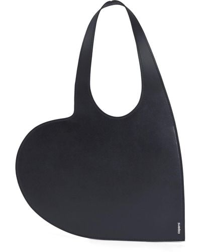 Coperni Mini Heart Leather Shoulder Bag - Black