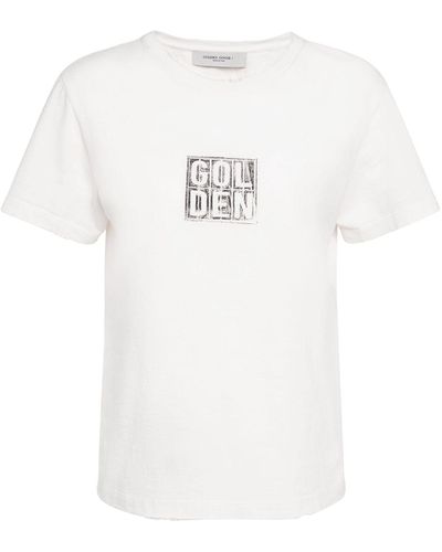 Golden Goose Journey コットンtシャツ - ホワイト