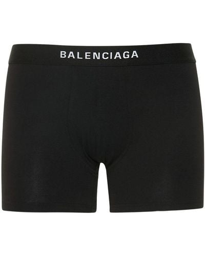 Balenciaga ストレッチコットンボクサーブリーフ - ブラック