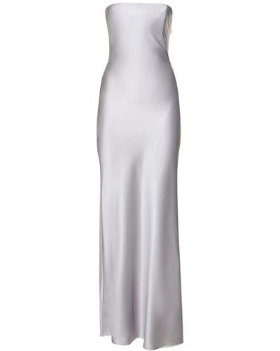 Christopher Esber Palladium Metallic Viscose Maxi Dress - Gray