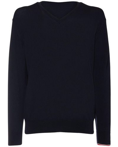 Moncler Sweatshirt Aus Baumwolle - Blau