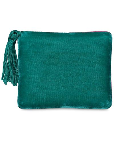 Sophie Bille Brahe Bay Velvet Jewellery Box W/ Tassel - Green