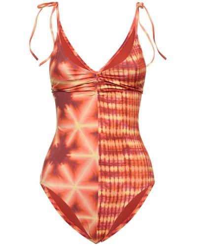 Ulla Johnson Dali lycra one piece swimsuit - Arancione