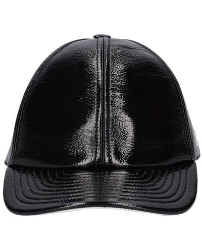 Courreges Reedition Vinyl Baseball Cap - Black