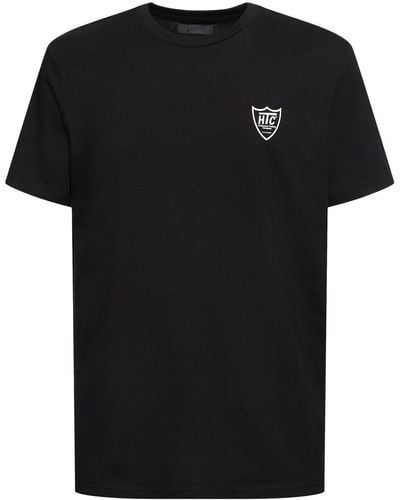 HTC T-shirt in jersey di cotone con logo - Nero