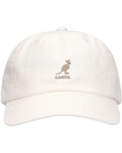 Kangol Washed Cotton Baseball Cap - Natural