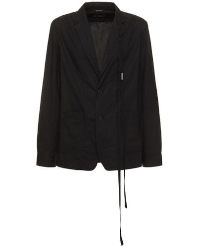 Ann Demeulemeester Remco Deconstructed Shirt Blazer - Black