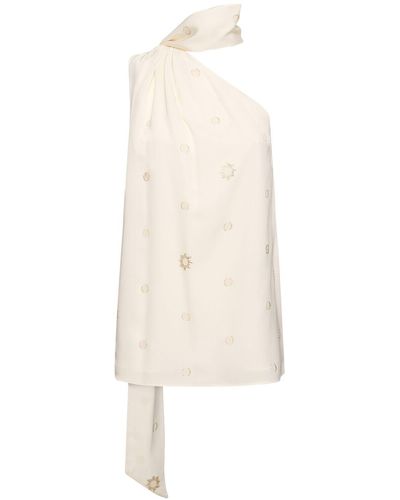 Stella McCartney Embellished Asymmetric Sleeveless Top - White