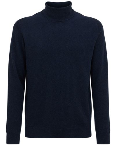 AG Jeans Suéter De Cashmere Con Cuello Vuelto - Azul