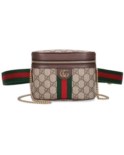 Gucci Ophidia Belt Bag With Web - Multicolor
