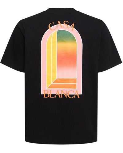 Casablancabrand Lvr Exclusive Gradient Arch T-shirt - Black