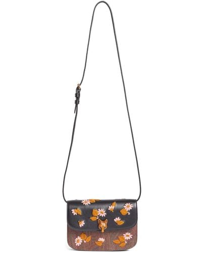 Etro Embroidered Arnica Paisley Shoulder Bag - White