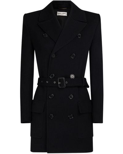 Saint Laurent Saharienne Wool-blend Jacket - Black