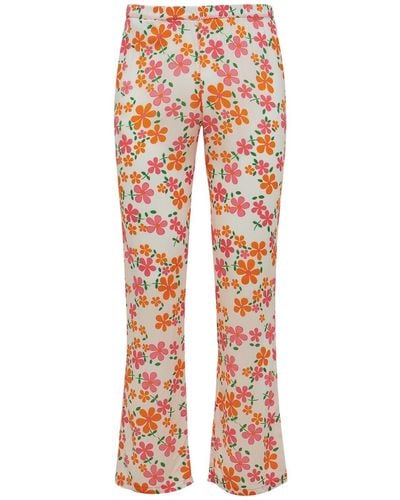 ERL Floral Printed Viscose Pants - Multicolor