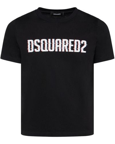 DSquared² コットンジャージーtシャツ - ブラック