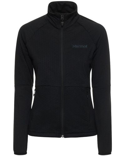Marmot Leconte Fleece Zip Up Jacket - Black