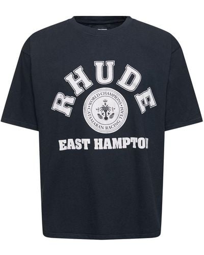 Rhude T-shirt "hampton Catamaran" - Blau