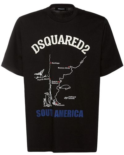 DSquared² Printed T-shirt - Schwarz