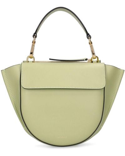 Wandler Mini Hortensia Leather Top Handle Bag - Green