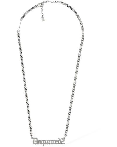 DSquared² Collier gothic - Blanc