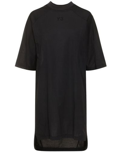 Y-3 Vestido camiseta - Negro