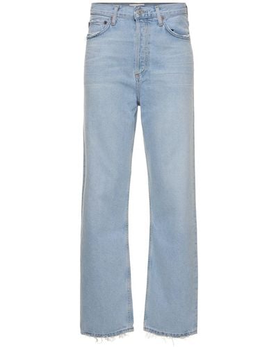 Agolde 90s Mid Rise Loose Fit Straight Jeans - Blue