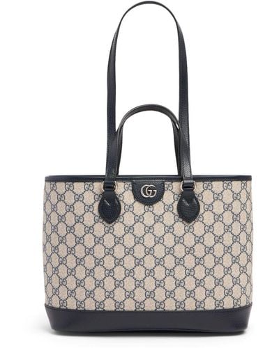 Gucci Tote Aus Canvas "ophidia" - Weiß