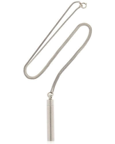 Vetements Metal Necklace W/ Canister & Spoon - Metallic