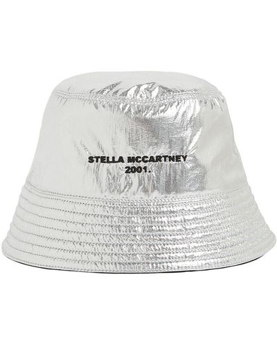 Stella McCartney Reversible Vinyl Bucket Hat W/ Logo - Multicolor