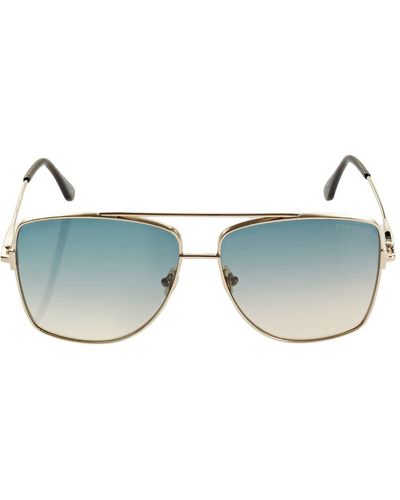 Tom Ford Sonnenbrille Aus Metall "reggie Navigator" - Mettallic
