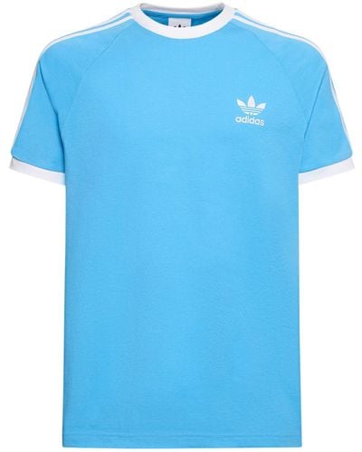 adidas Originals 3-stripes Cotton T-shirt - Blue