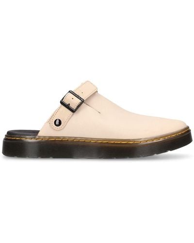 Dr. Martens Carlson Suede Mules - White