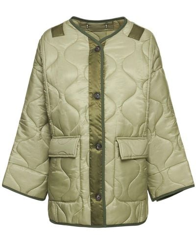 Frankie Shop Teddy Quilted Nylon Jacket - Green